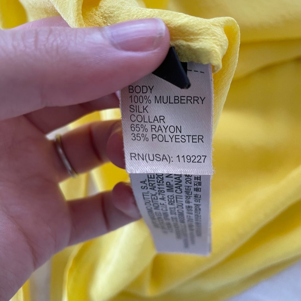 Massimo Dutti Mulberry Silk Top, M/32 - Picture 6 of 9